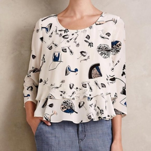 Maeve Tops - Maeve Anthropologie On The Town Blouse